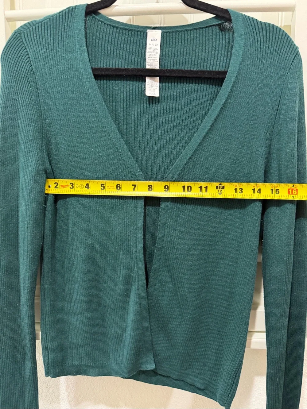 Alo Yoga Salana Knit Cardigan in midnight green